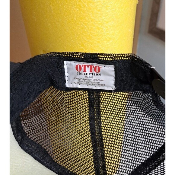 NASA OTTO Collection Trucker Hat Mesh Foam Black Snapback Adjustable Retro - Picture 5 of 5